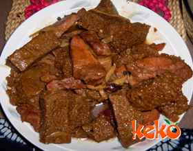 醋熘双色豆腐